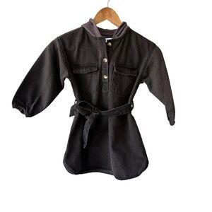 Zara Denim Dress With Hood